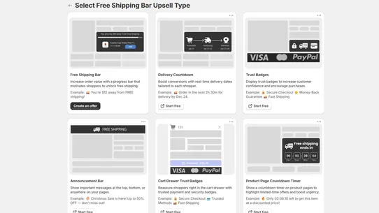 XB: Free Shipping Bar Upsell screenshot