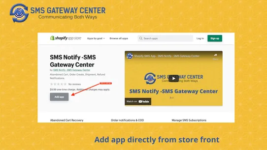 SMS Notify ‑SMS Gateway Center screenshot