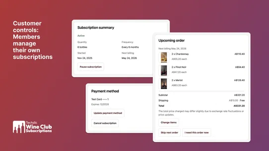 Tectalic Wine Club screenshot