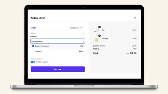 Addora ‑ Buy Now Ship Later screenshot