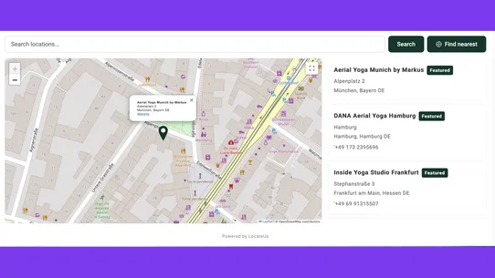 LocateUs ‑ Store Locator Map screenshot