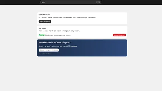 FlowCheck screenshot
