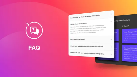 Product FAQ Page screenshot