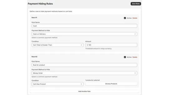 PayFilter screenshot