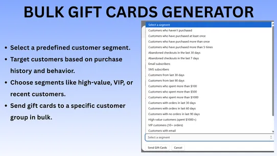 GM Bulk Gift Card Generate screenshot