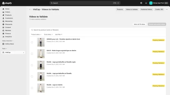 Vidcap ‑ Videos from Images screenshot