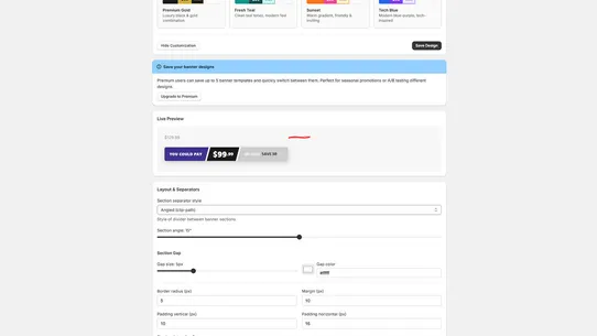 TBA Promo Display screenshot