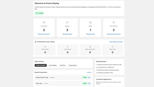 TBA Promo Display screenshot