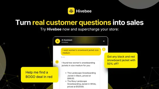 Hivebee AI Search screenshot