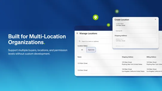 B2B Company Controls screenshot