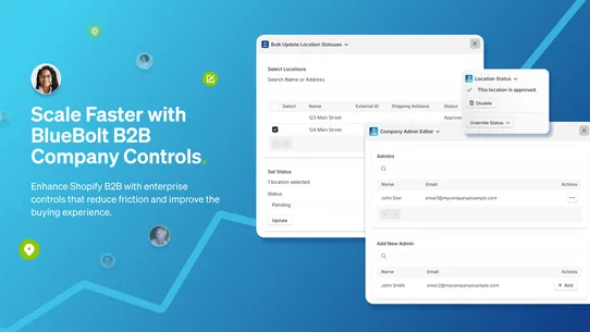 B2B Company Controls screenshot