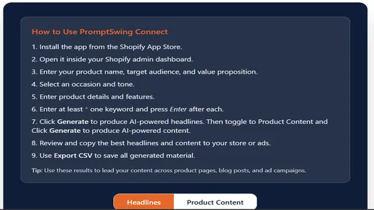 PromptSwing Connect II screenshot