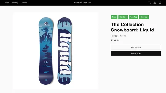 Daniel Product Tags screenshot