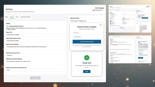 RMS Preorder | Back in Stock screenshot