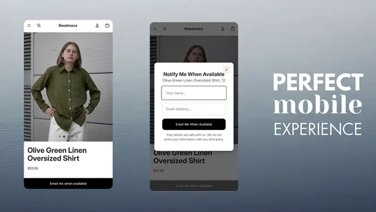 RMS Preorder | Back in Stock screenshot