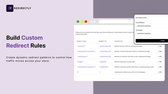 Redirectly – SEO 404 Redirects screenshot