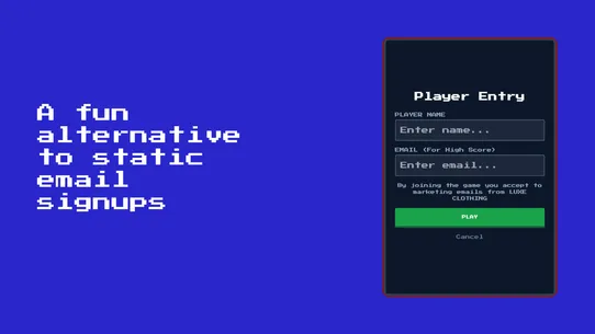 Boostify Game Email Signup screenshot