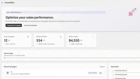 PromoPilot: Discount Campaigns screenshot