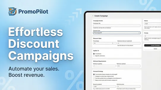 PromoPilot: Discount Campaigns screenshot