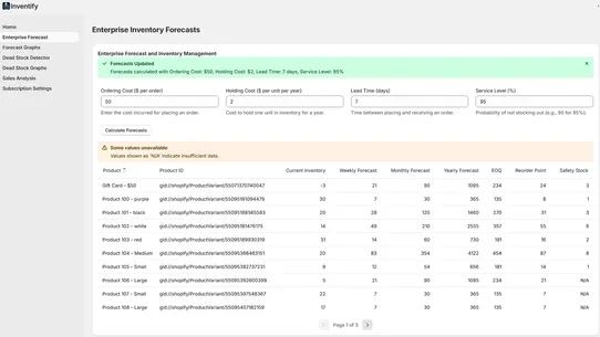 Inventify screenshot