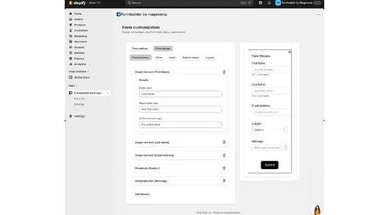 Form Builder by Magecomp screenshot