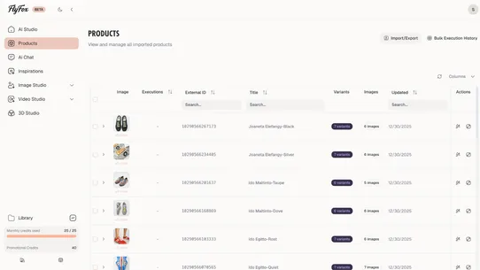 Flyfox AI Studio &amp; Feed Mgmt screenshot