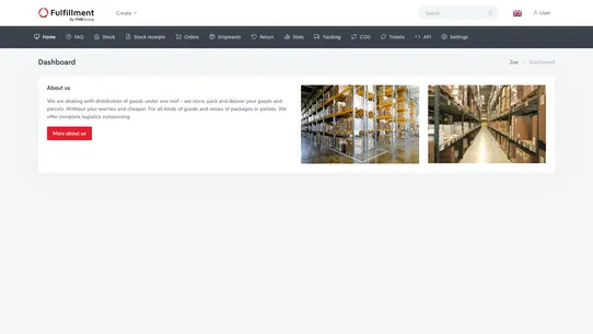 Fulfillment by FHB Group screenshot