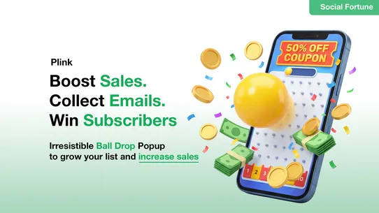 Plink: Ball Drop Email Popup screenshot