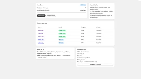 VisionTags: AI Tags &amp; Metadata screenshot