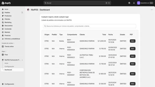 NioPOS Facturación Perú screenshot
