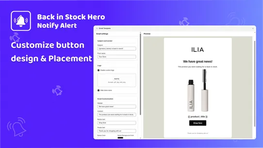 Back In Stock ‑ Notify Hero screenshot