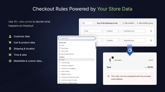 Sleek Checkout Rules Pro screenshot