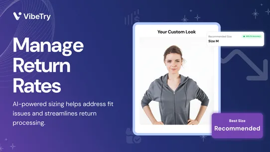 VibeTry AI Try On &amp; Size Guide screenshot