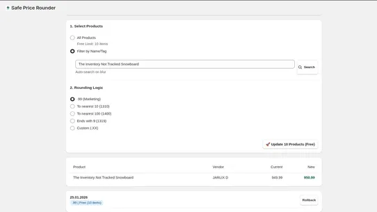 Safe Price Rounder screenshot
