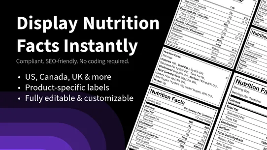 KL ‑ Nutrition Facts Label screenshot