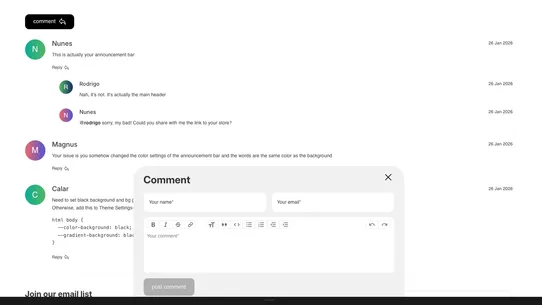 EZ Posts &amp; Comments screenshot