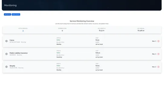 ORCA Management System screenshot