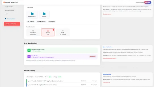 LightSync Pro ‑ Cloud to Files screenshot
