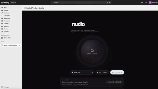 nudio (product studio) screenshot