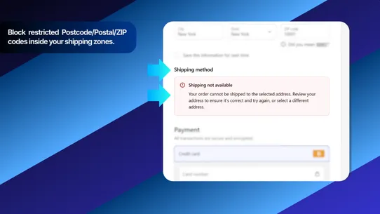 FP1 – Postcode Shipping Guard screenshot