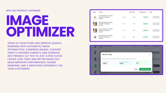 Apex SEO Product Optimizer screenshot
