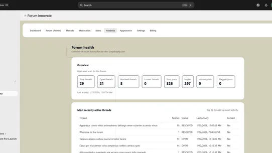 Forum Innovate screenshot