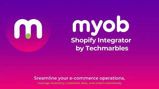 MYOB Integration screenshot