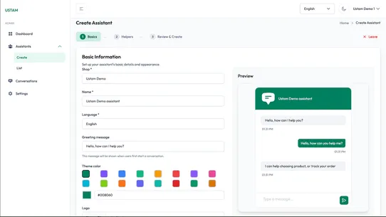Ustam AI Assistant &amp; Chatbot screenshot