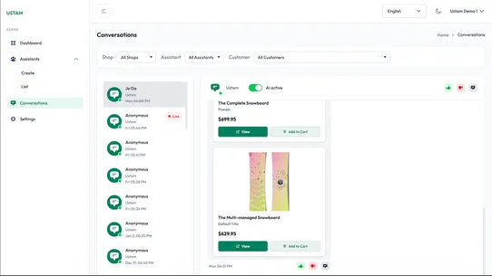 Ustam AI Assistant &amp; Chatbot screenshot