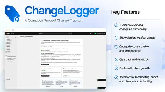 ChangeLogger – Track Changes screenshot