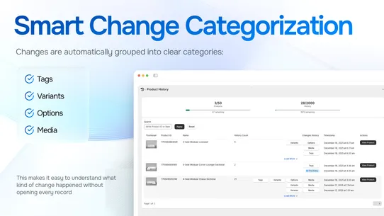 ChangeLogger – Track Changes screenshot