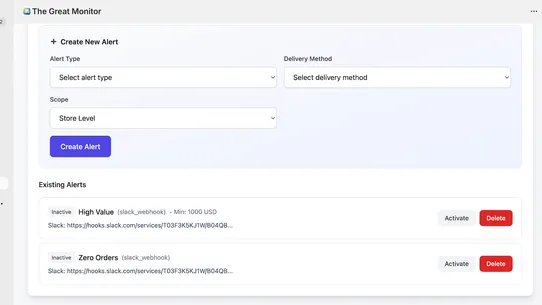 Order Alert Hub screenshot