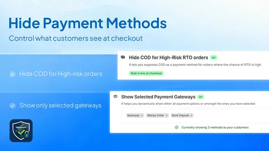 PayCloak: Hide Payment Methods screenshot