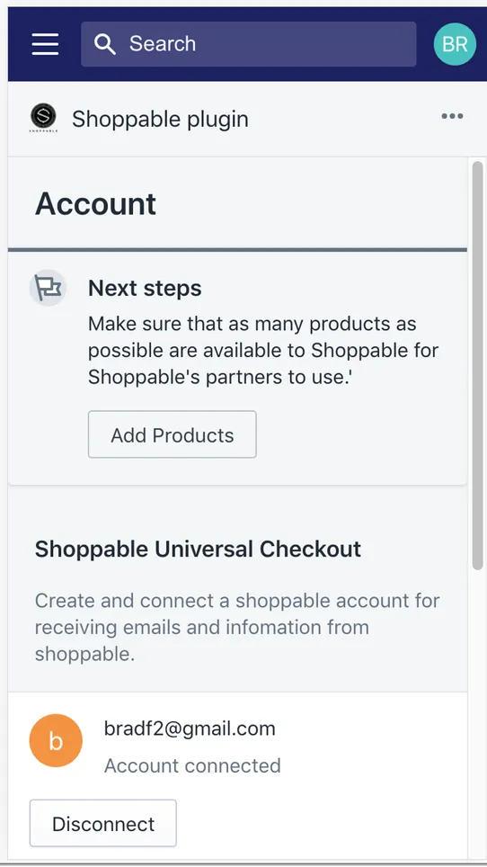 Shoppable Partner Channel screenshot